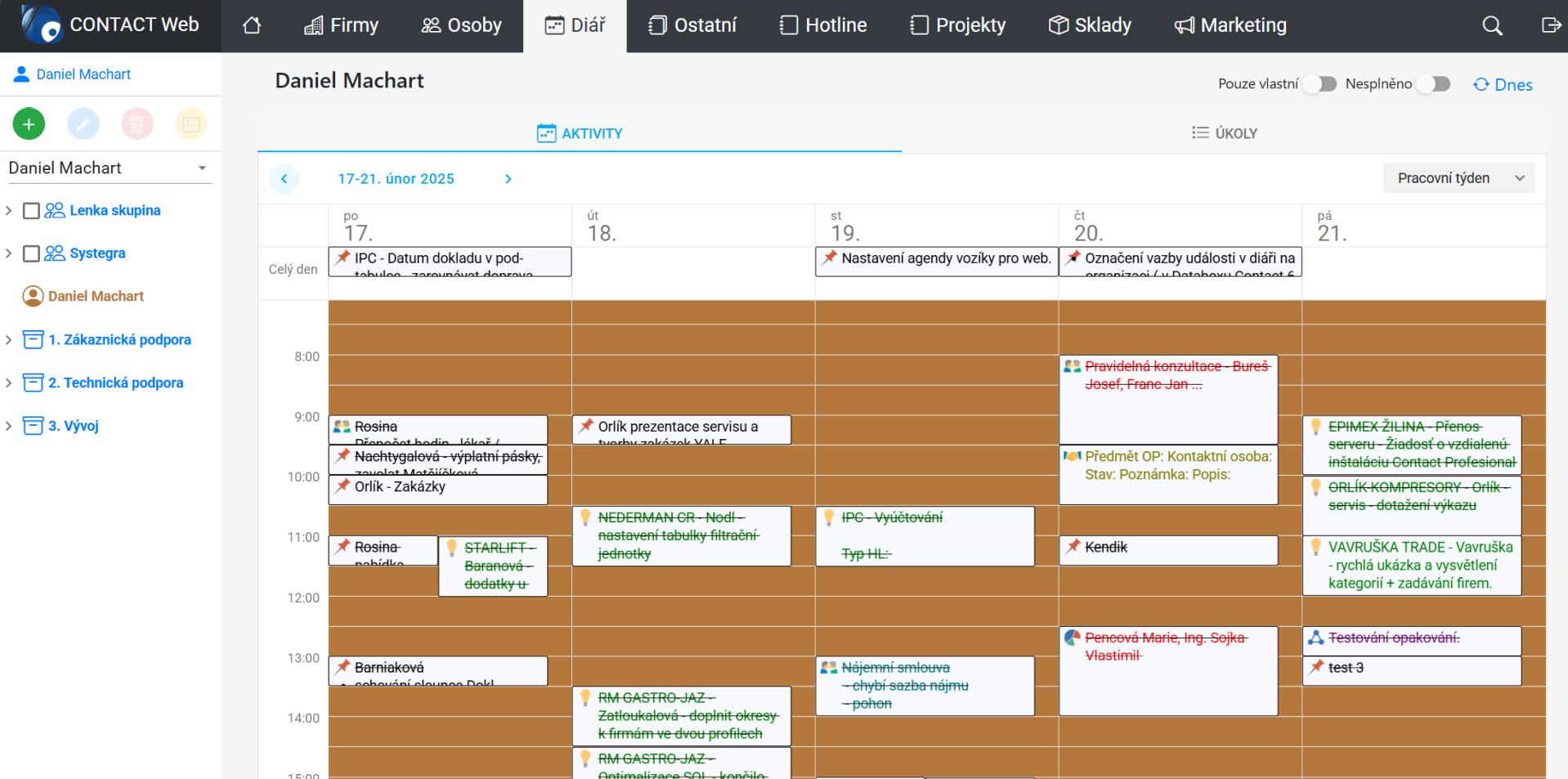 ContactWeb – ukázka obrazovky 3